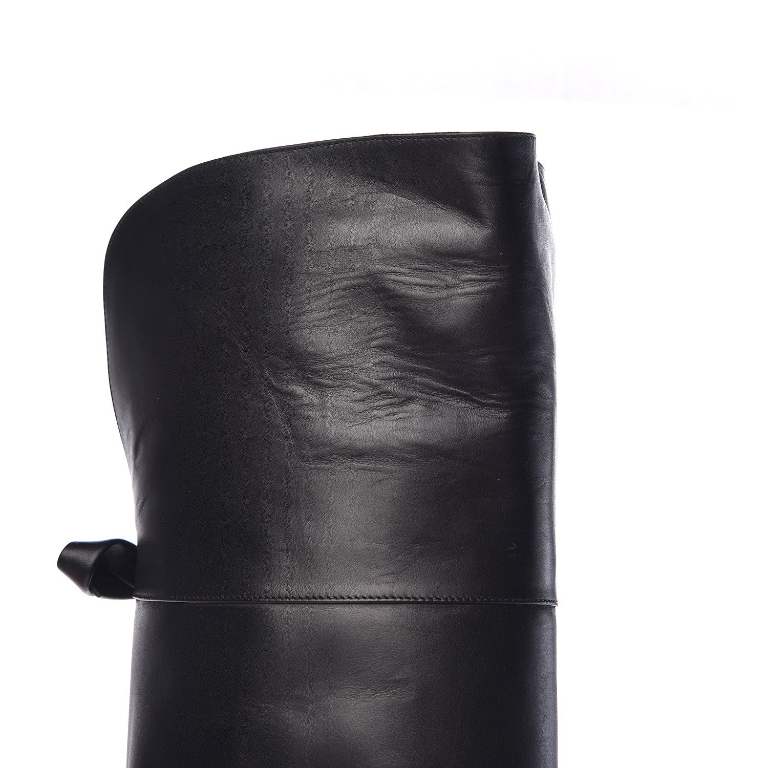 Valentino Garavani Calfskin Multi Bow Over the Knee Boots 37 Black 8 of 9