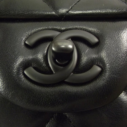 Chanel Lambskin Quilted Jumbo Flap Black BHW 11P 12 of 12