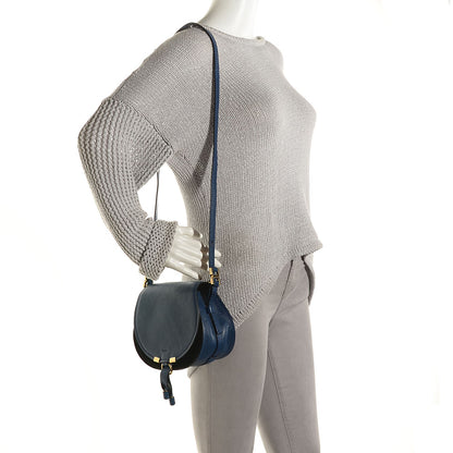 Chloe Calfskin Mini Marcie Nude Crossbody Bag Blue Velvet 2 of 9