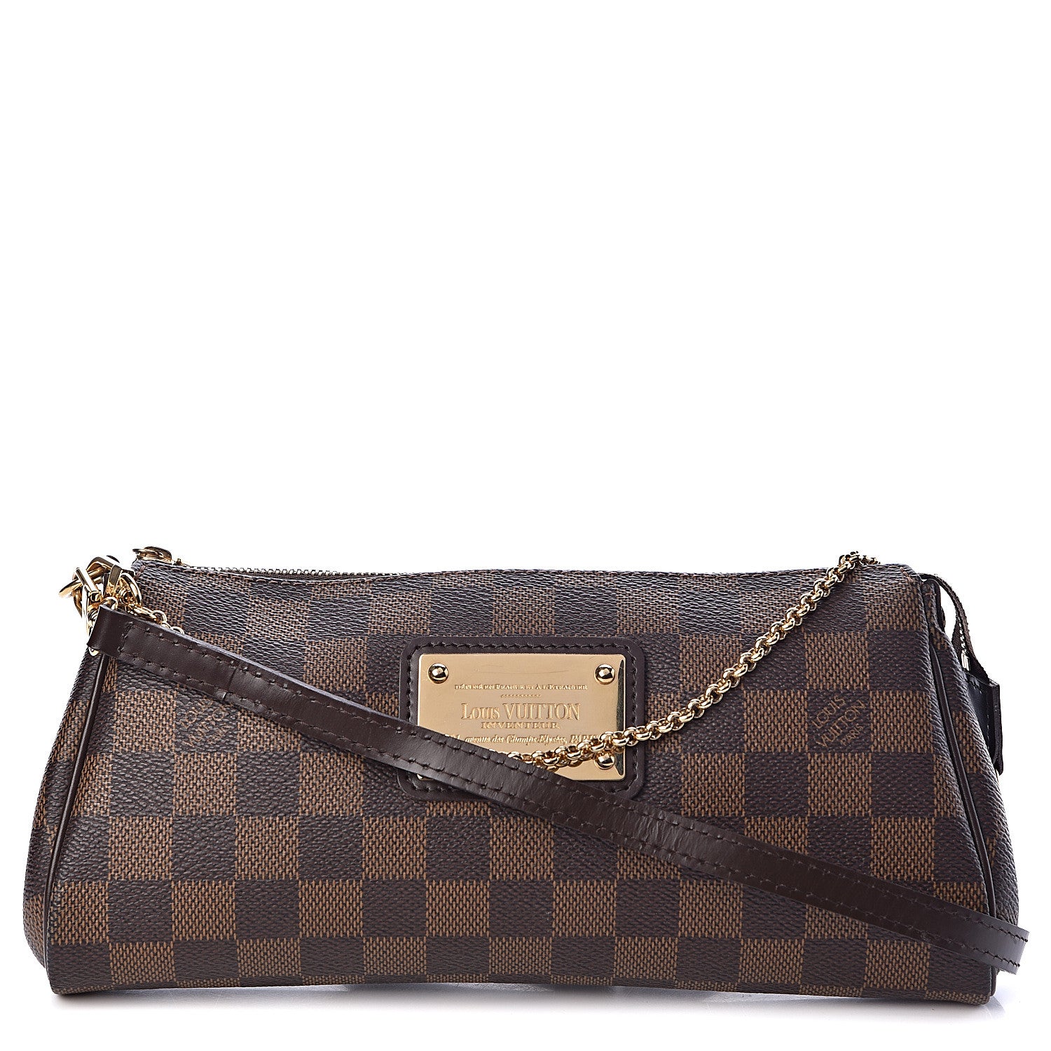 Louis Vuitton Damier Ebene Eva Clutch 1 of 9