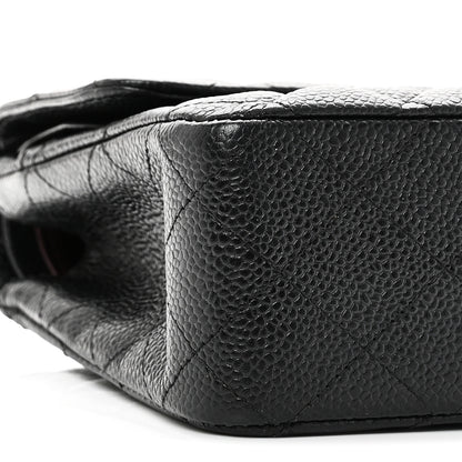 Chanel Caviar Quilted Medium Double Flap Black 9 of 11