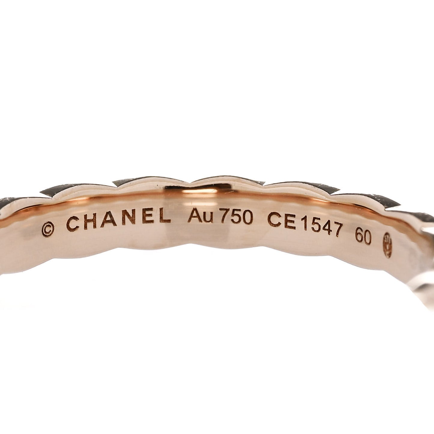 18K Beige Gold Mini Coco Crush Ring 60 9