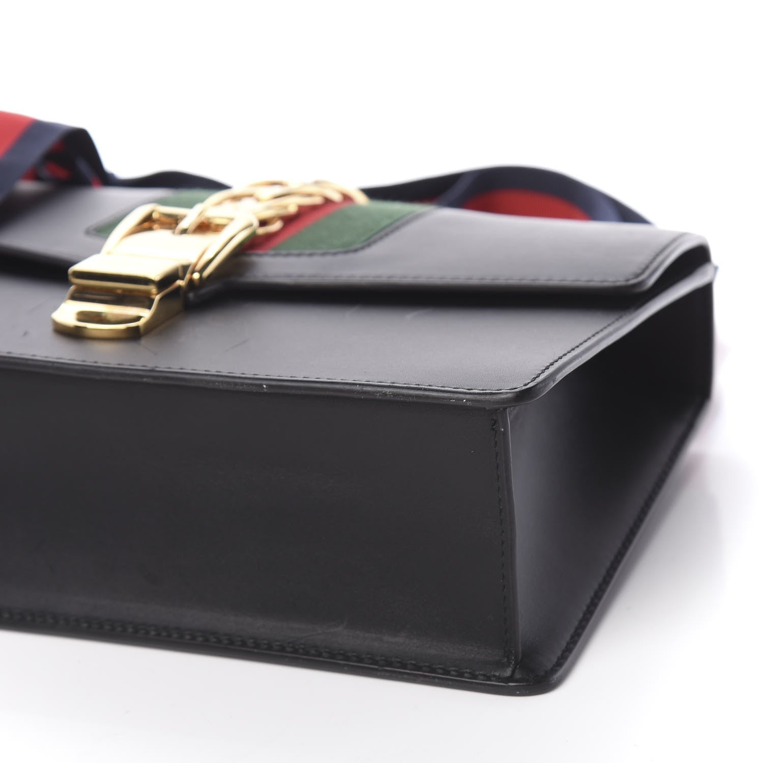 Gucci Calfskin Small Sylvie Shoulder Bag Black 15 of 15