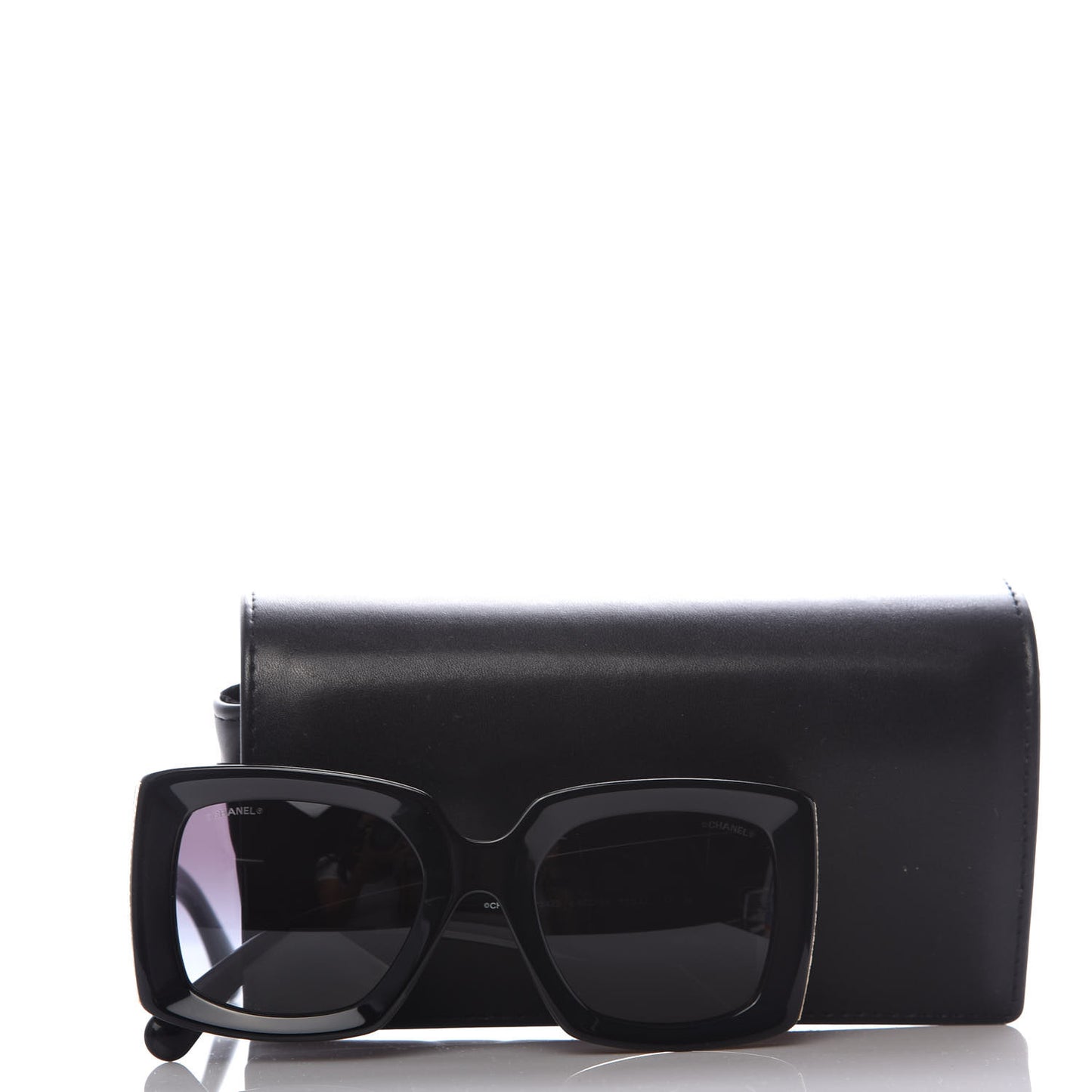 Acetate Rectangle Sunglasses 5435 Black