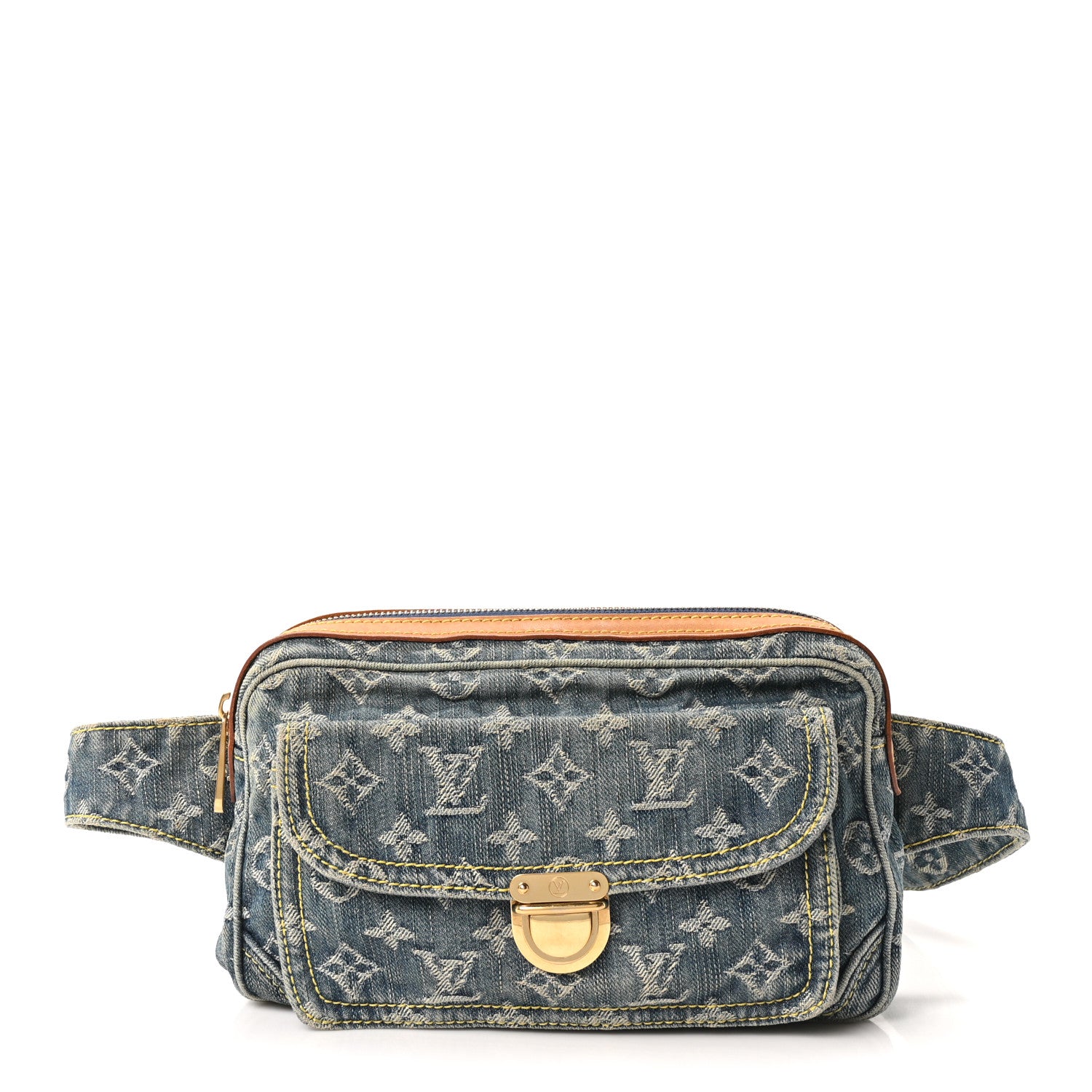 Louis Vuitton Monogram Denim Bum Bag Blue 1 of 9