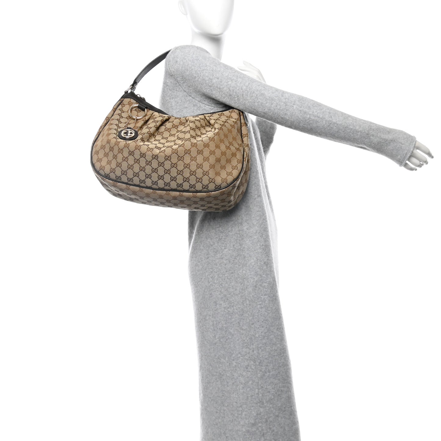 Monogram Medium Sukey Hobo Dark Brown