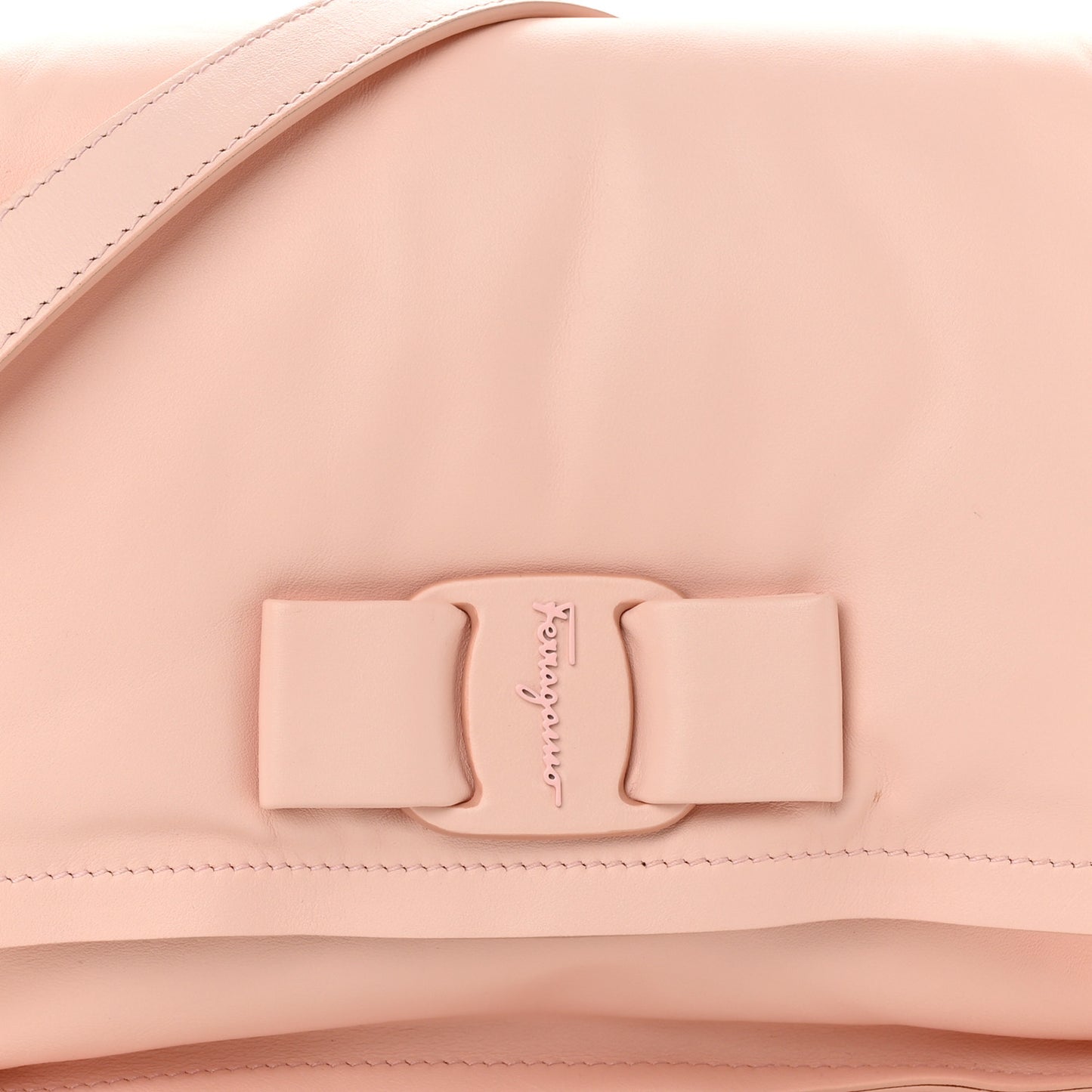 Calfskin Small Viva Bow Shoulder Bag Nylund Pink