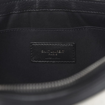 Saint Laurent Linen Canvas Rive Gauche Zipped Pouch Optic White 6 of 8