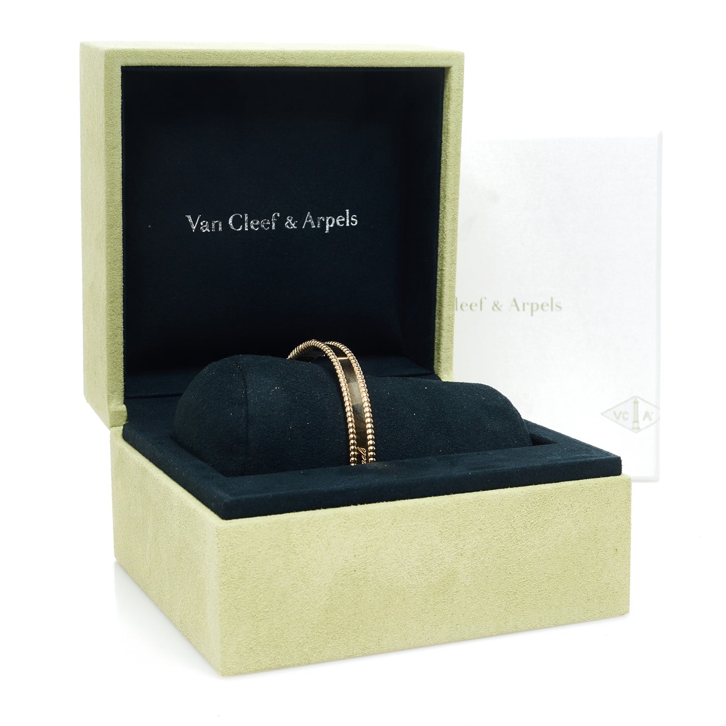 18K Yellow Gold Perlee Signature Bangle Bracelet XL