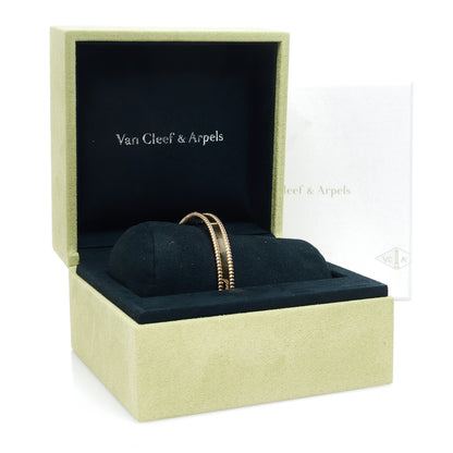 Van Cleef & Arpels 18K Yellow Gold Perlee Signature Bangle Bracelet XL 4 of 4