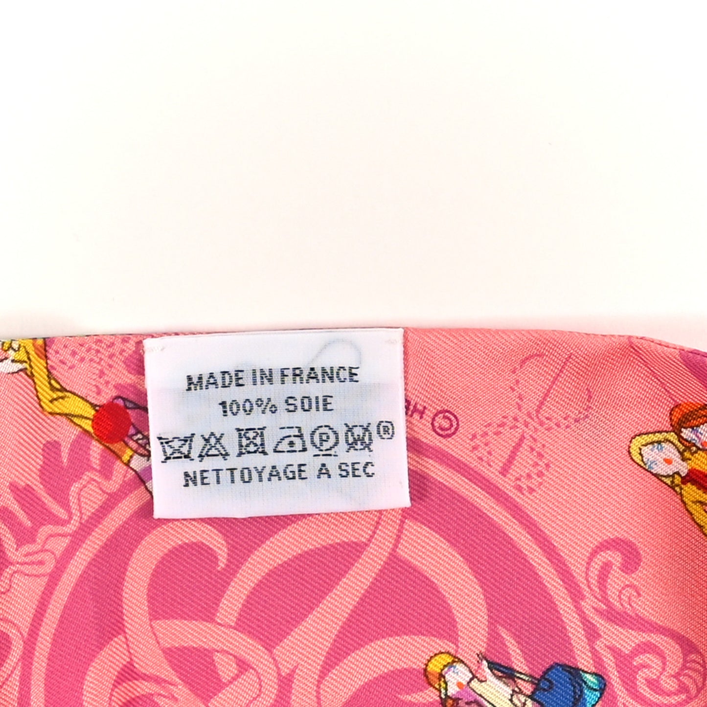 Silk Ex-Libris Les Parisie Fringed Twilly Rose Malabar Jaune