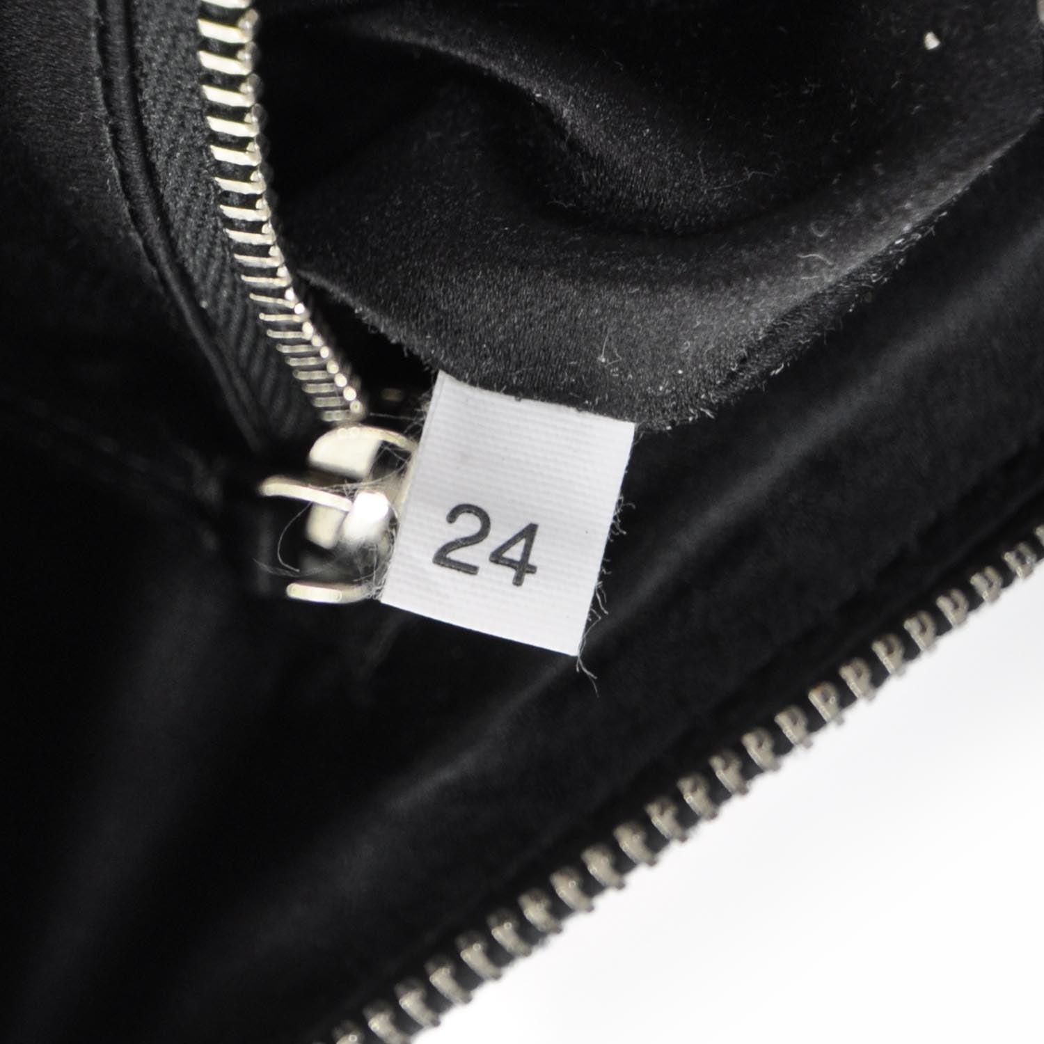 Prada Crocodile Embossed Long Clutch Black 8 of 9