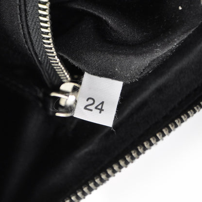 Prada Crocodile Embossed Long Clutch Black 8 of 9