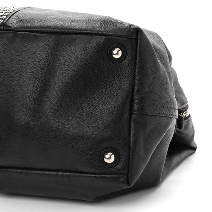 Saint Laurent Calfskin Studded Easy Sac Black 10 of 16