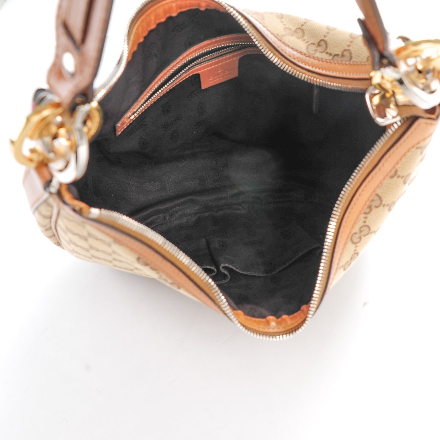 Monogram Medium GG Twins Hobo Tan