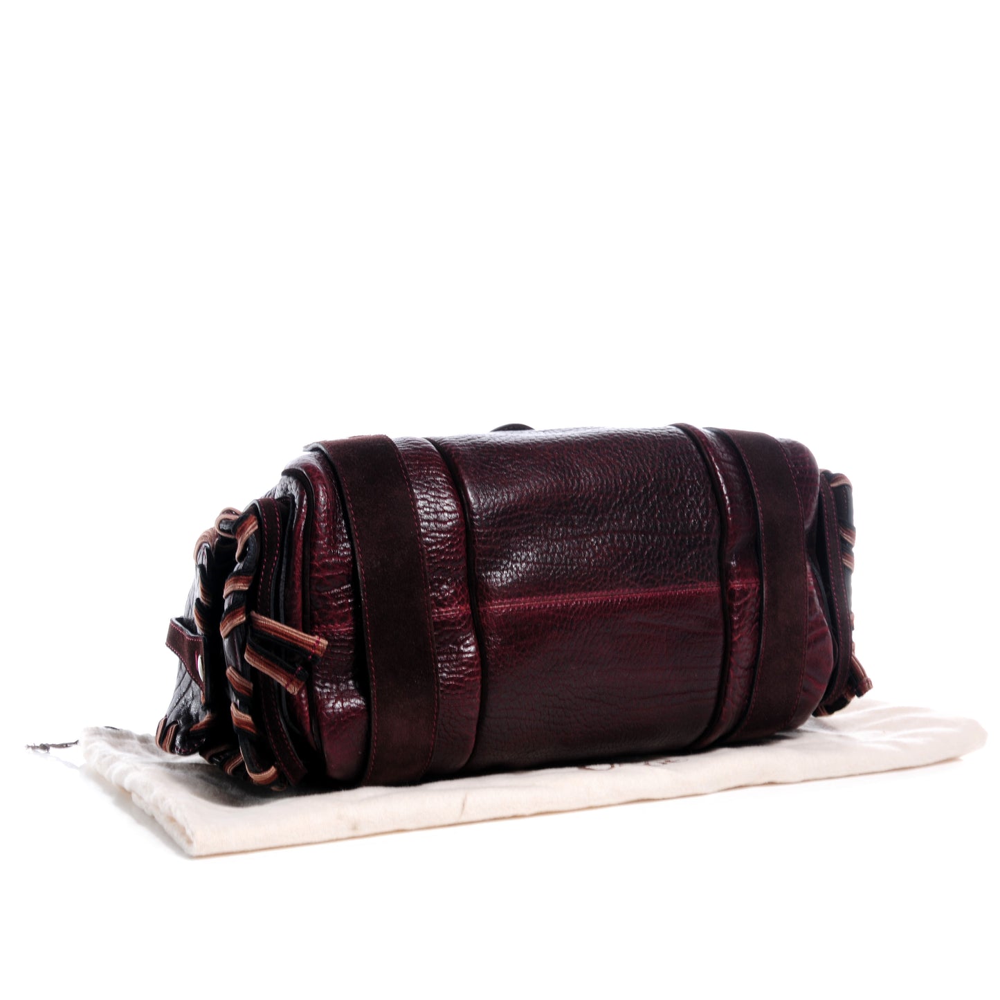 Buffalo Suede Silverado Shoulder Bag Bordeaux