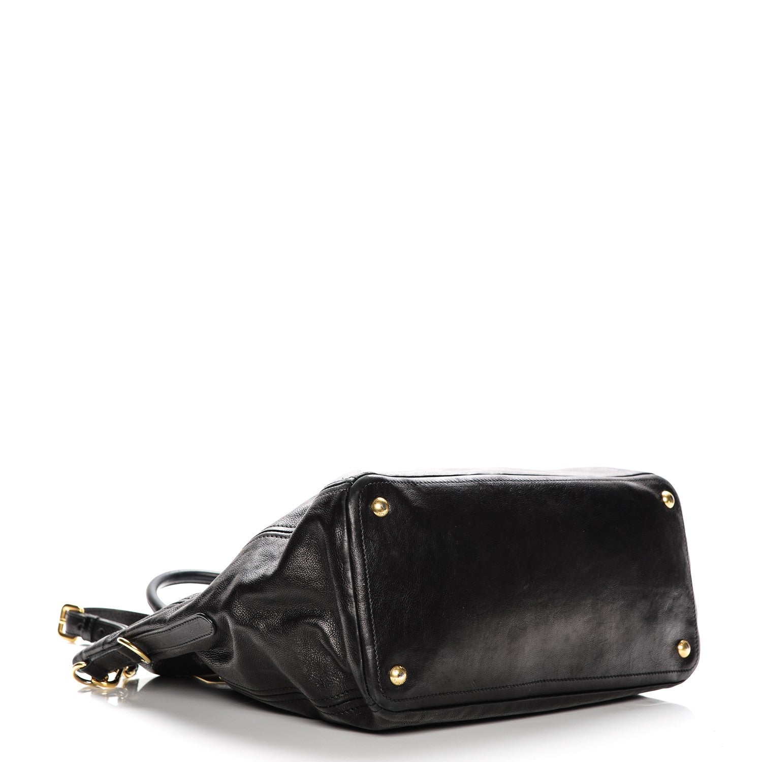 Prada Glace Calf Shopping Tote Nero Black 4 of 7