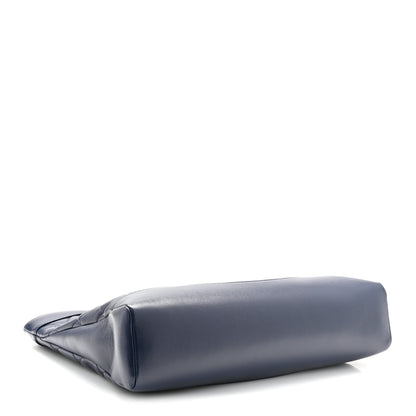Chanel Shiny Lambskin Quilted 31 Shopping Bag Navy 4 of 10