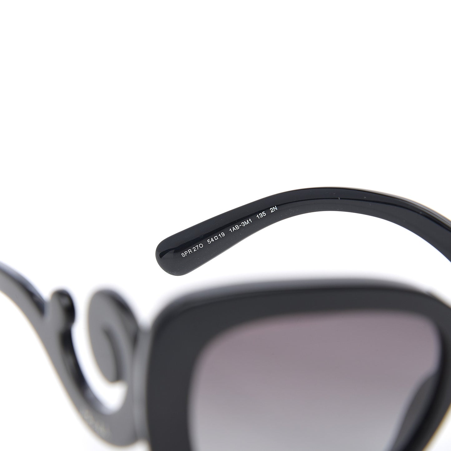 Acetate Baroque Sunglasses SPR 27O Black