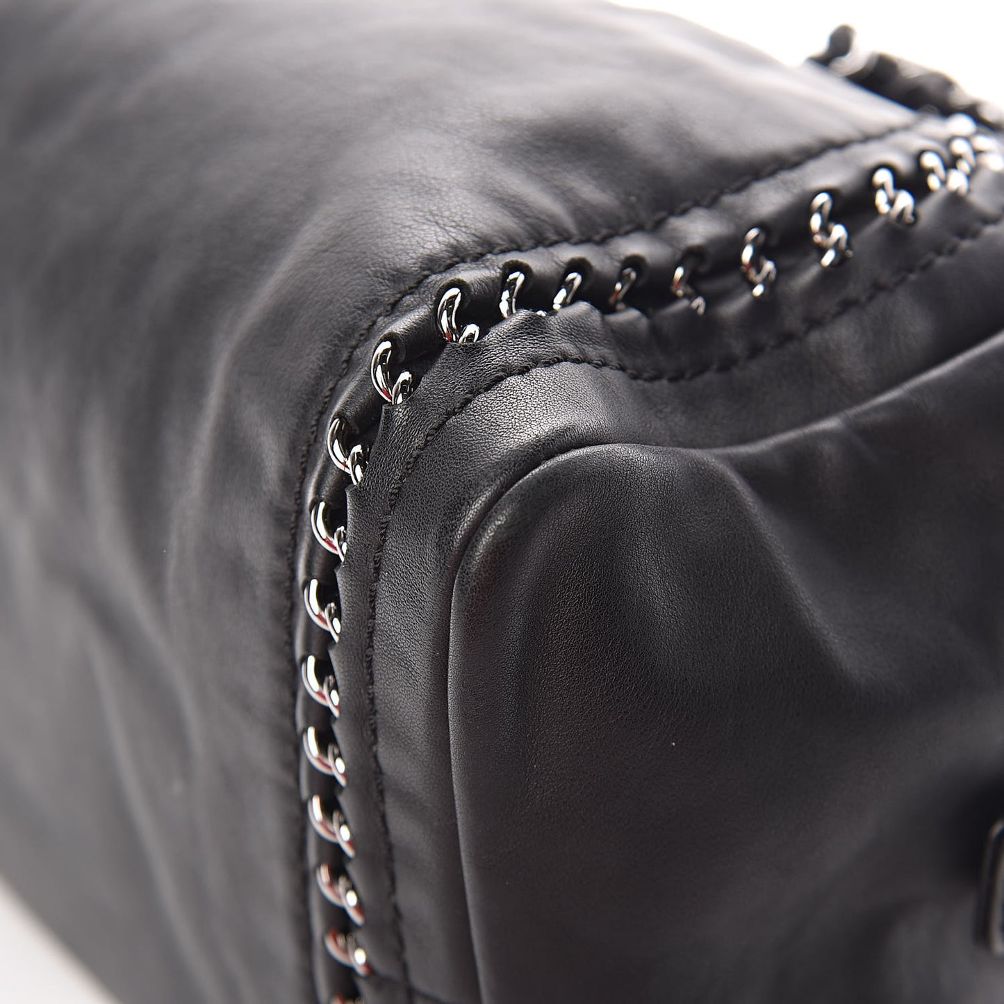 Smooth Calfskin Medium Luxe Ligne Bowler Black