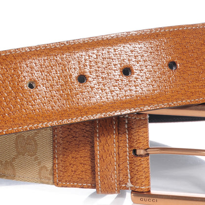 Gucci Monogram Bamboo Buckle Belt 80 32 3 of 5