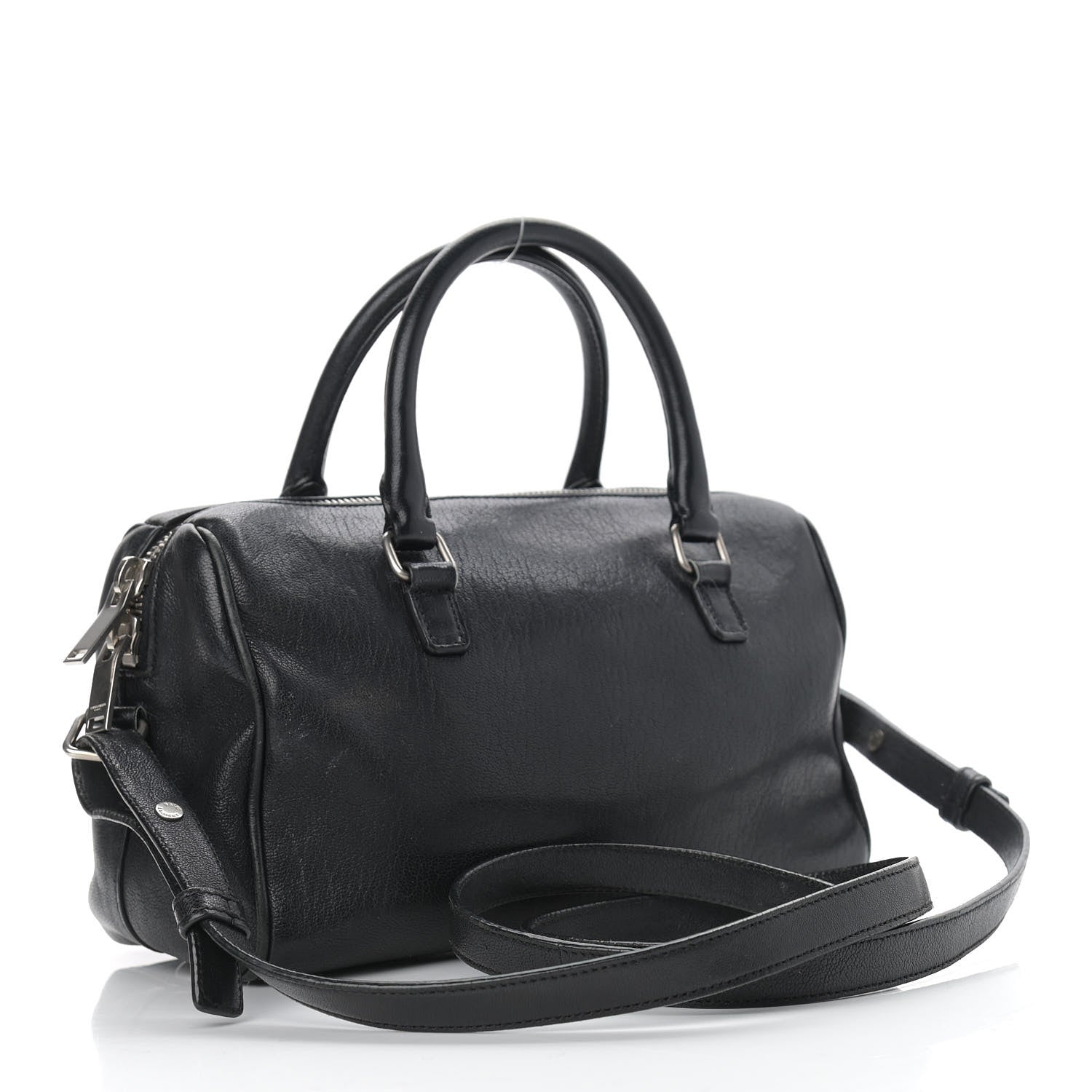 Saint Laurent Calfskin Star Studded Classic Baby Duffle Black 3 of 17