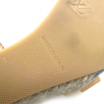 Louis Vuitton Denim Wedge Heels 38 Blue 8 of 8