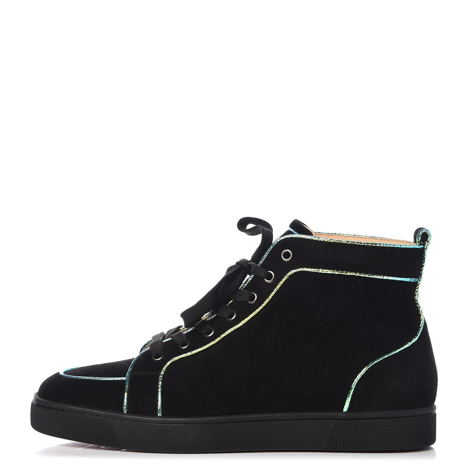 Christian Louboutin Mens Veau Velours Aliene Rantus Orlato Sneakers 42 Version Black 1 of 9