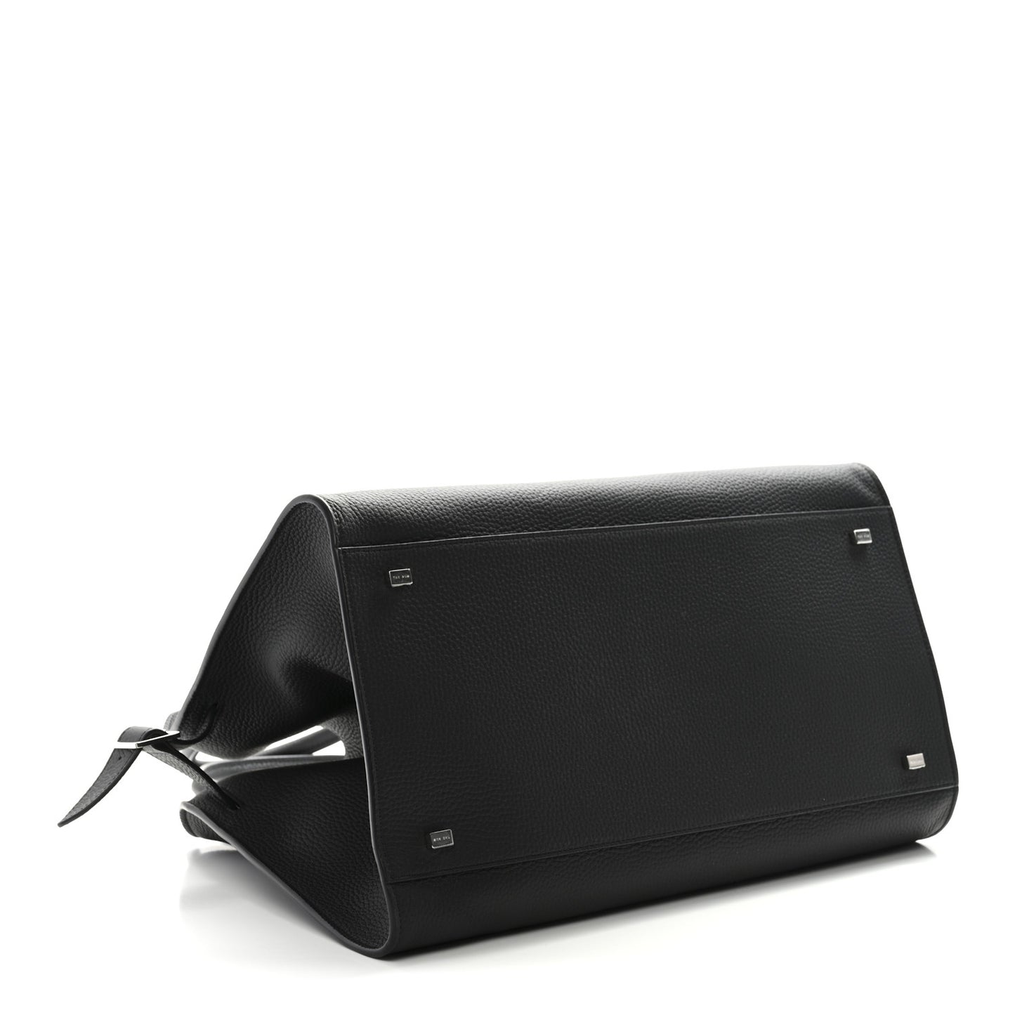 Matte Grained Calfskin Soft Margaux 15 Black