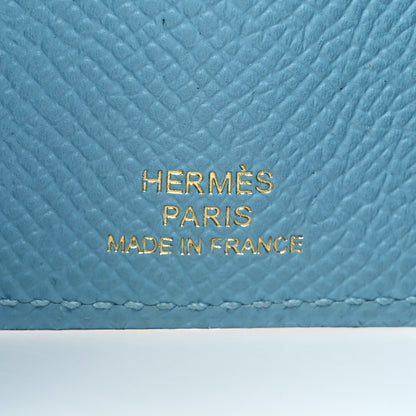 Hermes Epsom Bearn Multicles 4 Key Holder Bleu Du Nord 6 of 9