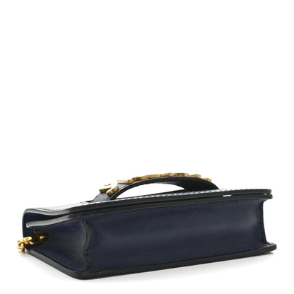 Christian Dior Calfskin Mini J'Adior Chain Flap Bag Navy Blue 4 of 10