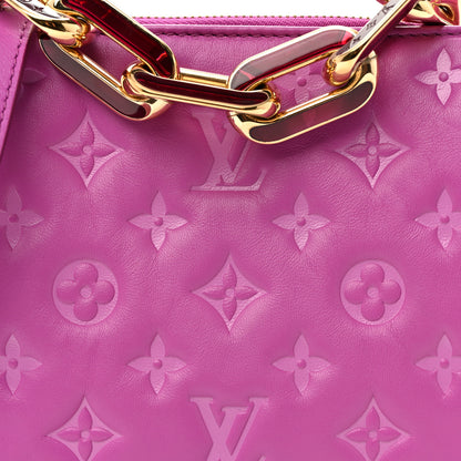 Louis Vuitton Lambskin Embossed Monogram Coussin BB Orchid 8 of 10