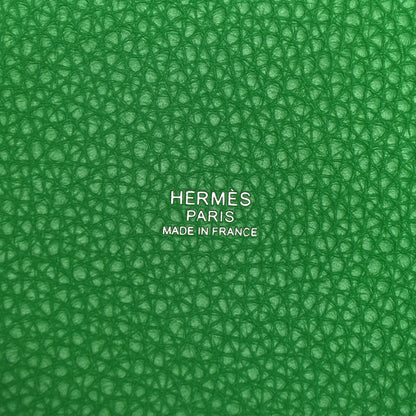 Hermes Taurillon Clemence Monochrome Picotin Lock 18 PM Bambou 6 of 9