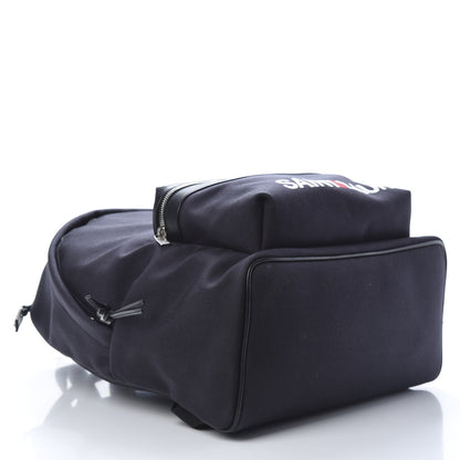 Saint Laurent Canvas Logo City Backpack Navy 3 of 10
