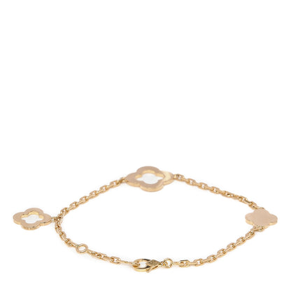 Van Cleef & Arpels 18K Yellow Gold 3 Motifs Byzantine Alhambra Bracelet 3 of 5