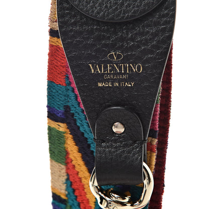Valentino Garavani Canvas Native Couture 1975 Embroidered Rockstud Guitar Strap Multicolor 3 of 4