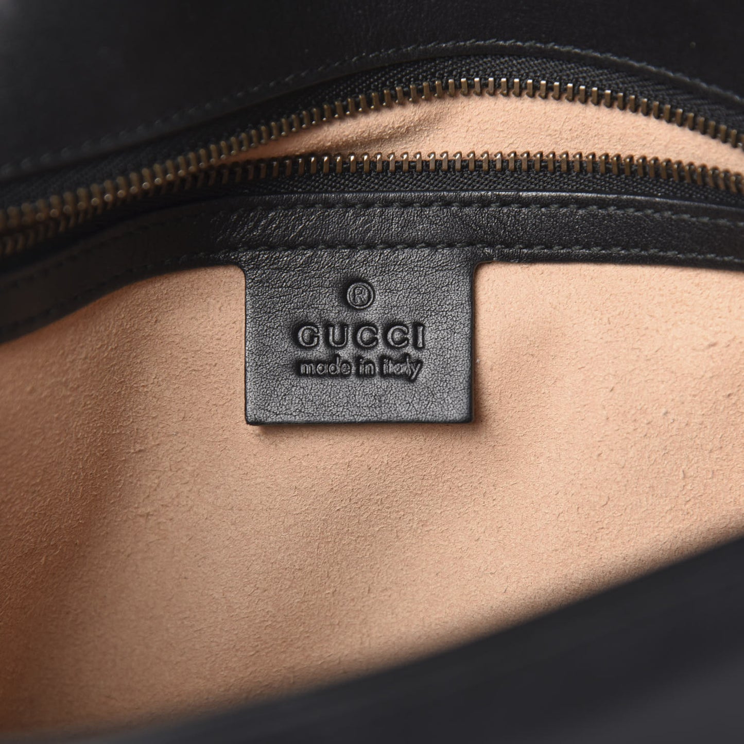 Calfskin Matelasse Small GG Marmont Shoulder Bag Black