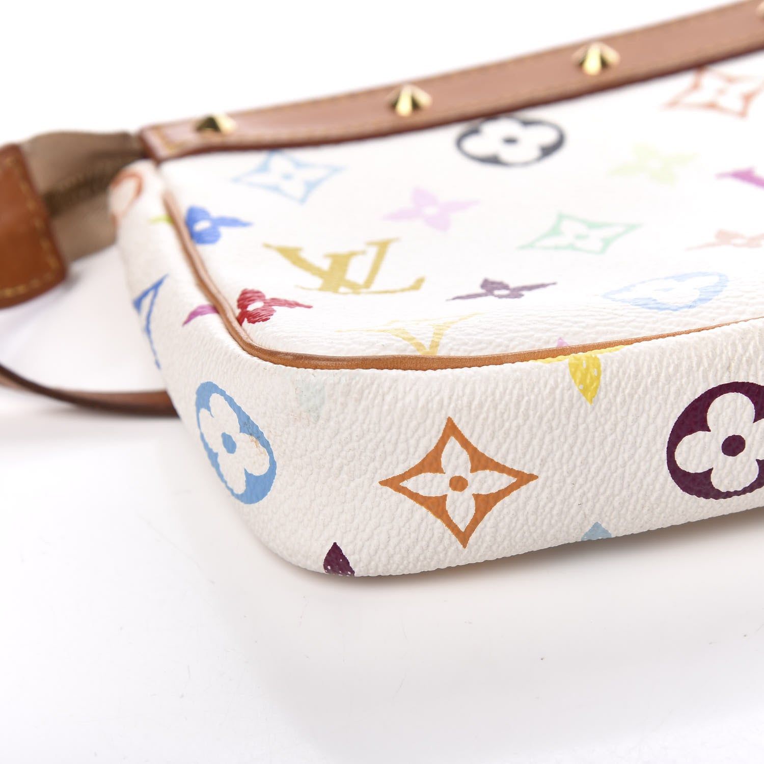 Louis Vuitton Monogram Multicolor Pochette Accessories White 8 of 14