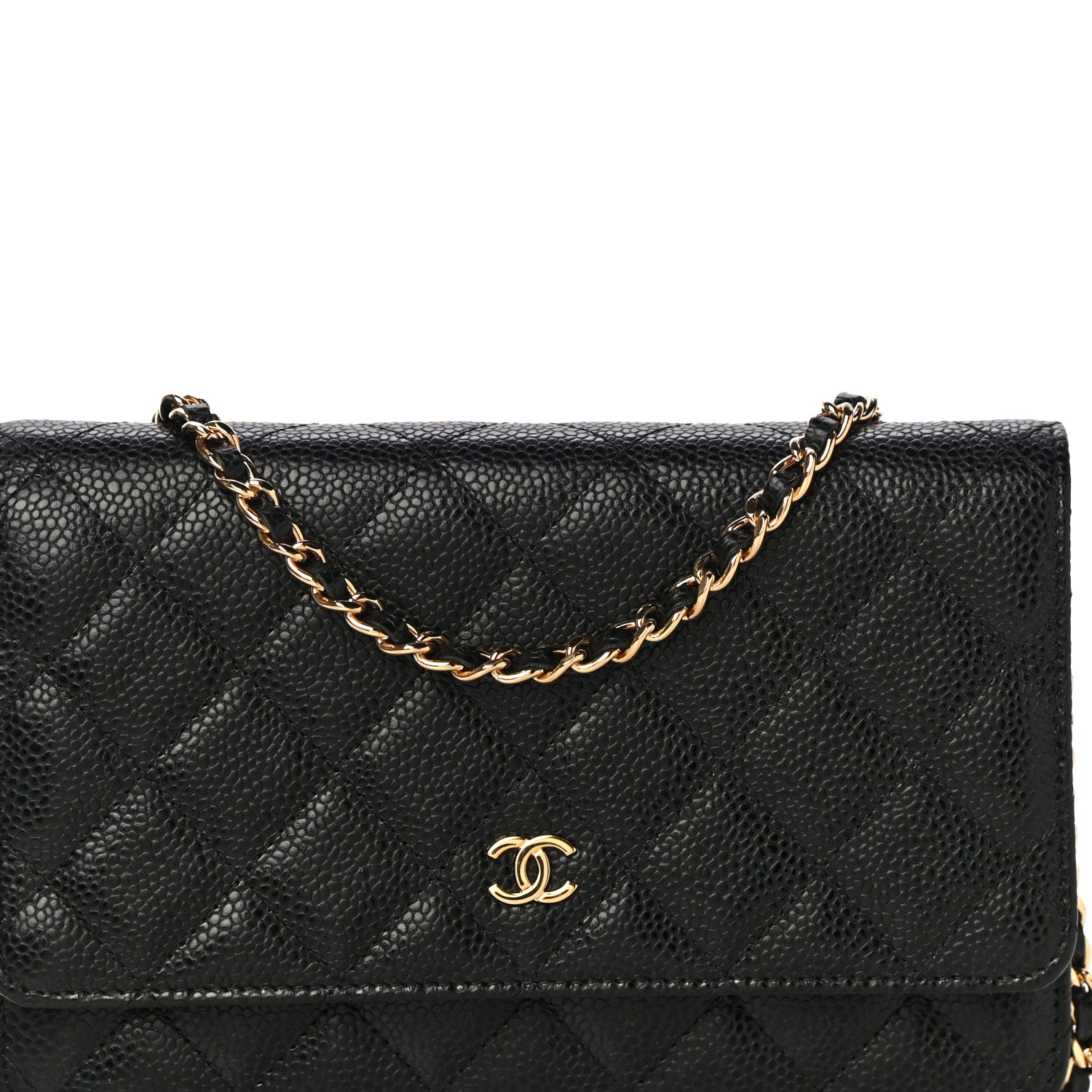 Chanel Caviar Quilted Wallet On Chain WOC Black 9 of 14