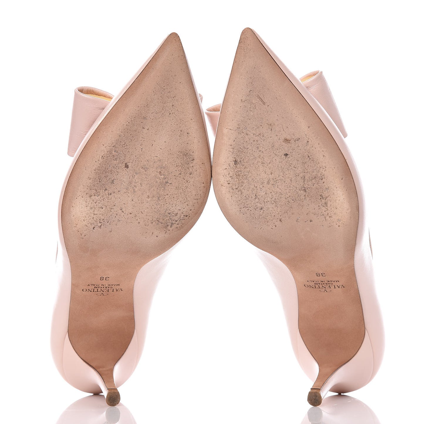Nappa PVC Dollybow Pumps 38 Water Rose