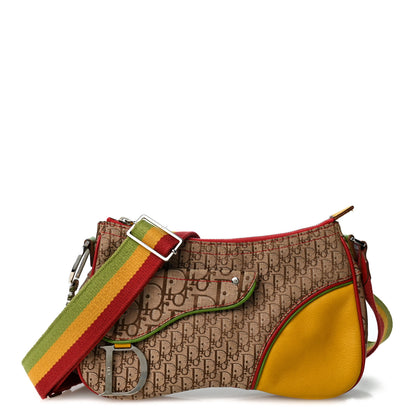 Christian Dior Monogram Rasta Double Saddle Beige 1 of 12