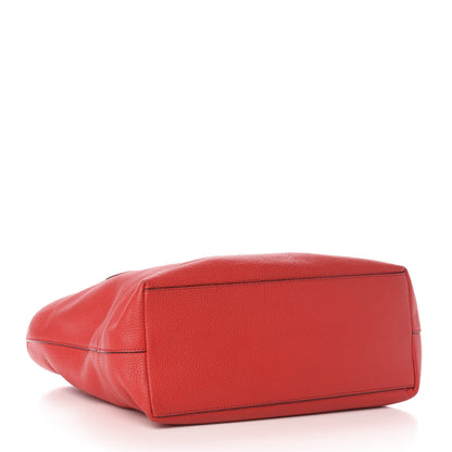 Marc Jacobs Pebbled Calfskin Shopping Tote Red 4 of 10