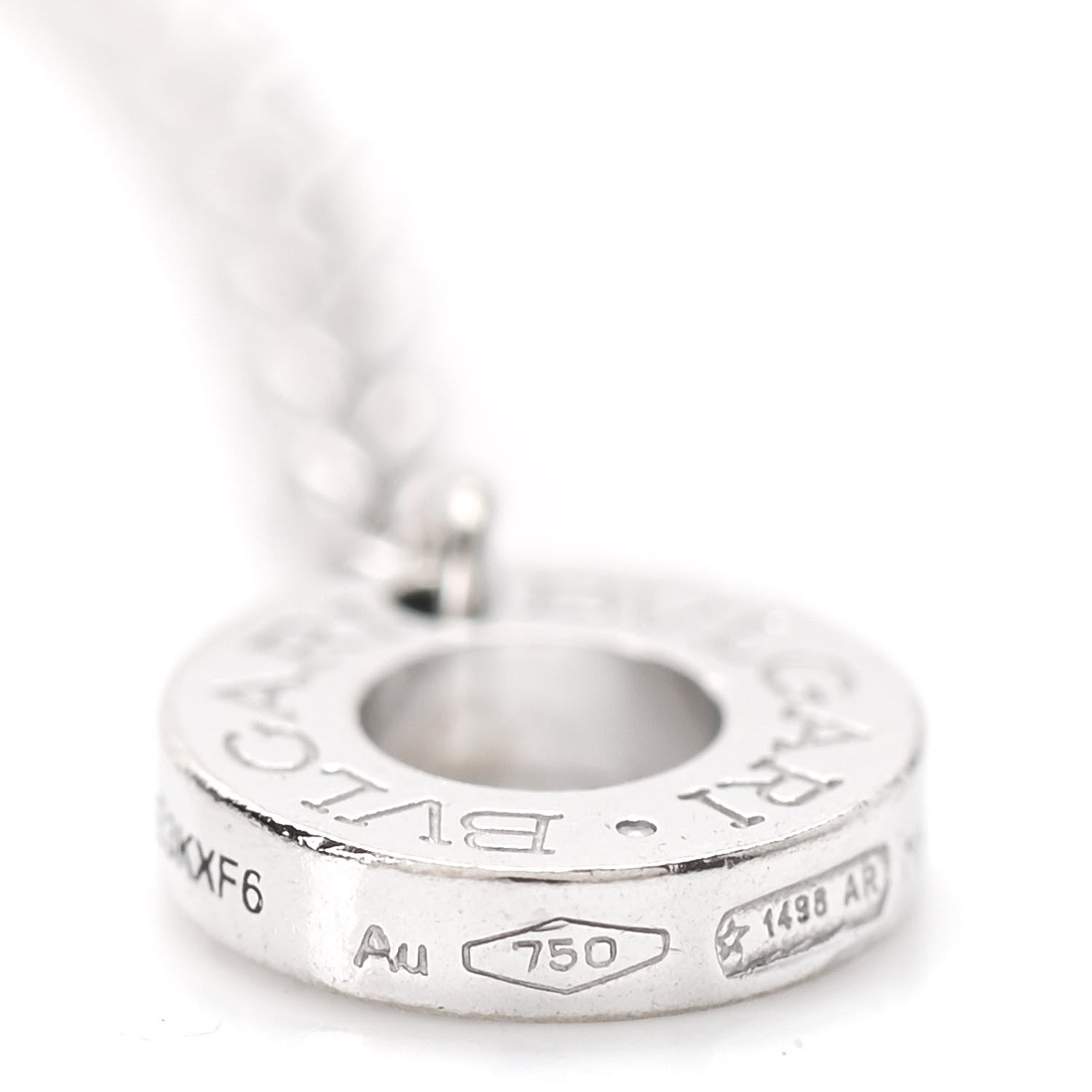 Bulgari 18K White Gold B.Zero1 Pendant Necklace 7 of 10