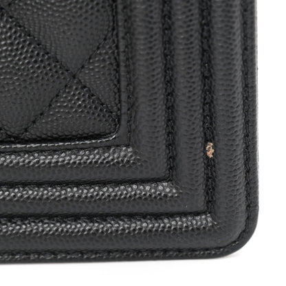 Chanel Caviar Quilted Medium Boy Flap Black 14 of 15