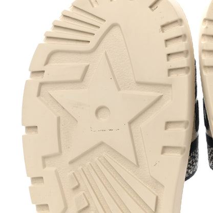 Christian Dior Canvas Toile de Jouy Embroidered Dway 10mm Slide Sandals 36.5 Deep Blue 9 of 9