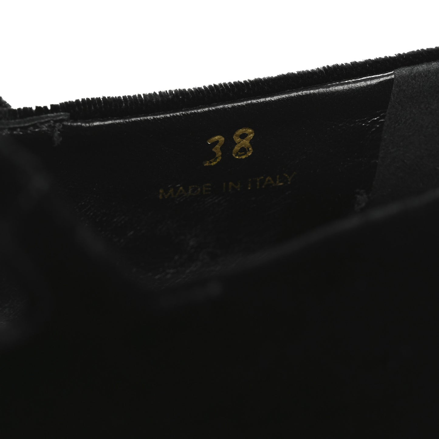 Velvet Ballerina Flats 38 Black