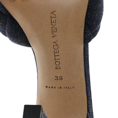 Bottega Veneta Denim Matelasse Padded Mule Sandals 39 Indigo 7 of 9