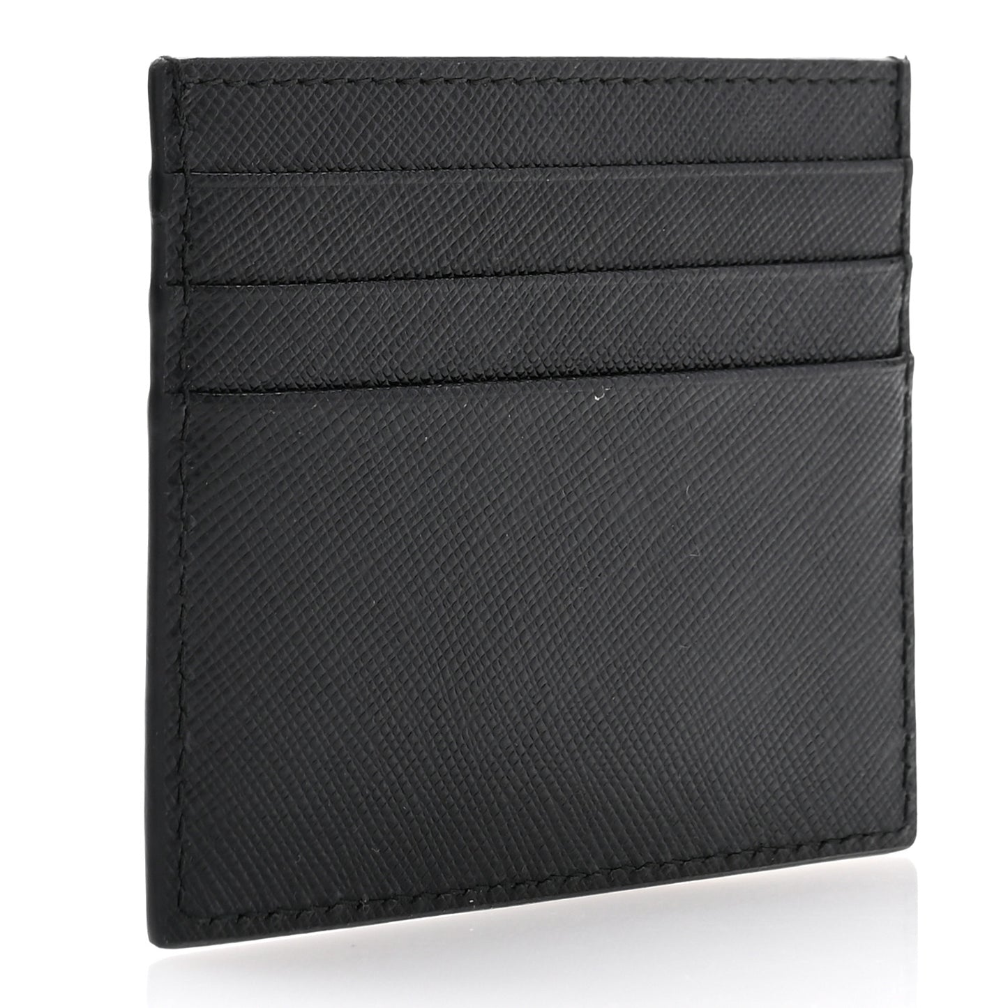 Saffiano Triangle Card Case Black