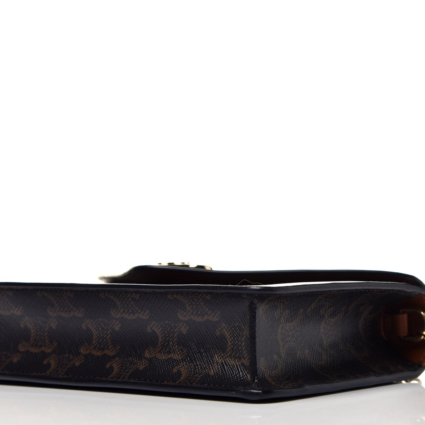 Triomphe Canvas Maillon Wallet On Chain Bag Tan