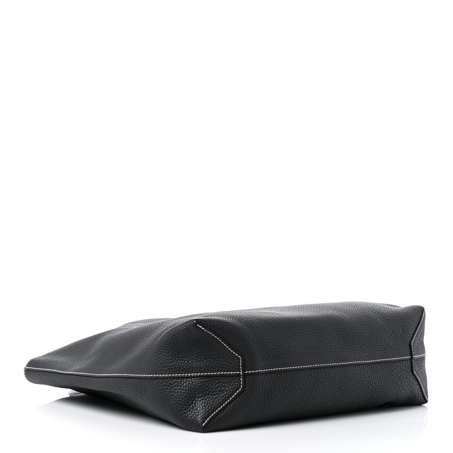 Veau Sikkim Taurillon Clemence Double Sens 36 Reversible Tote Black Graphite